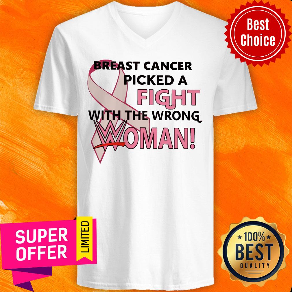 Premium Breast Cancer Picked A Fight With The Wrong Woman Shirt