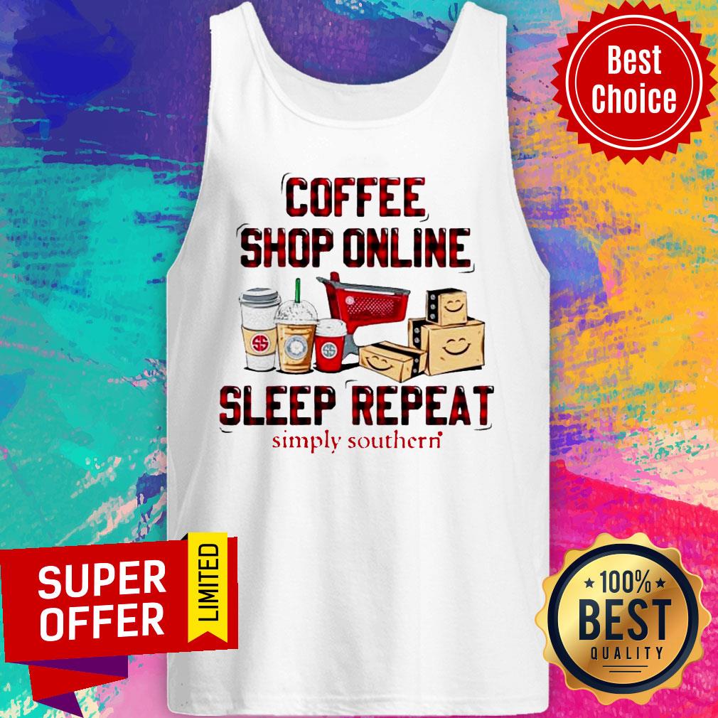 Premium Coffee Shop Online Sleep Repeat Simply Southern Shirt