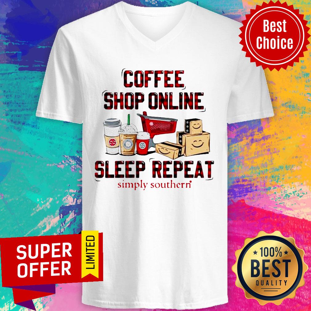 Premium Coffee Shop Online Sleep Repeat Simply Southern Shirt