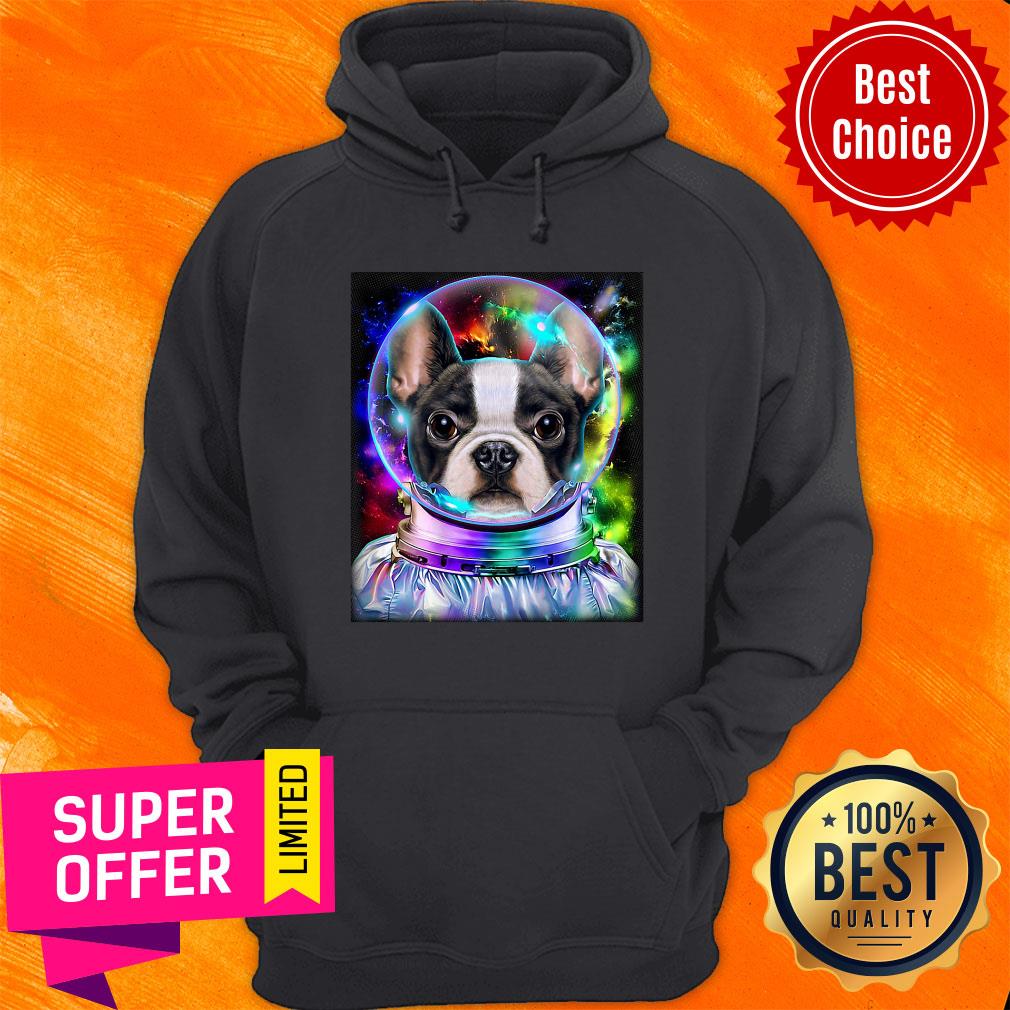 Premium Cute French Bulldog As Astronaut Exploring Space A Shirt
