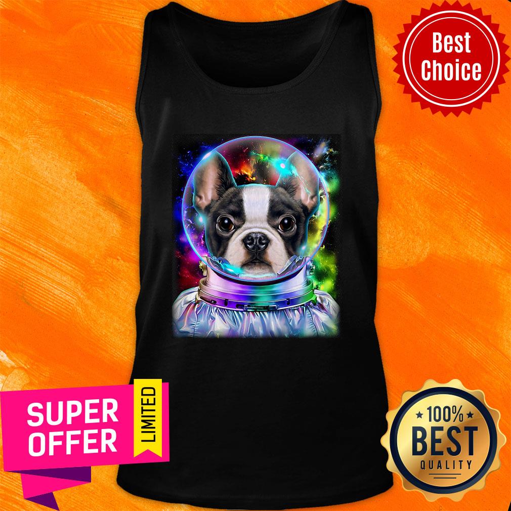 Premium Cute French Bulldog As Astronaut Exploring Space A Shirt