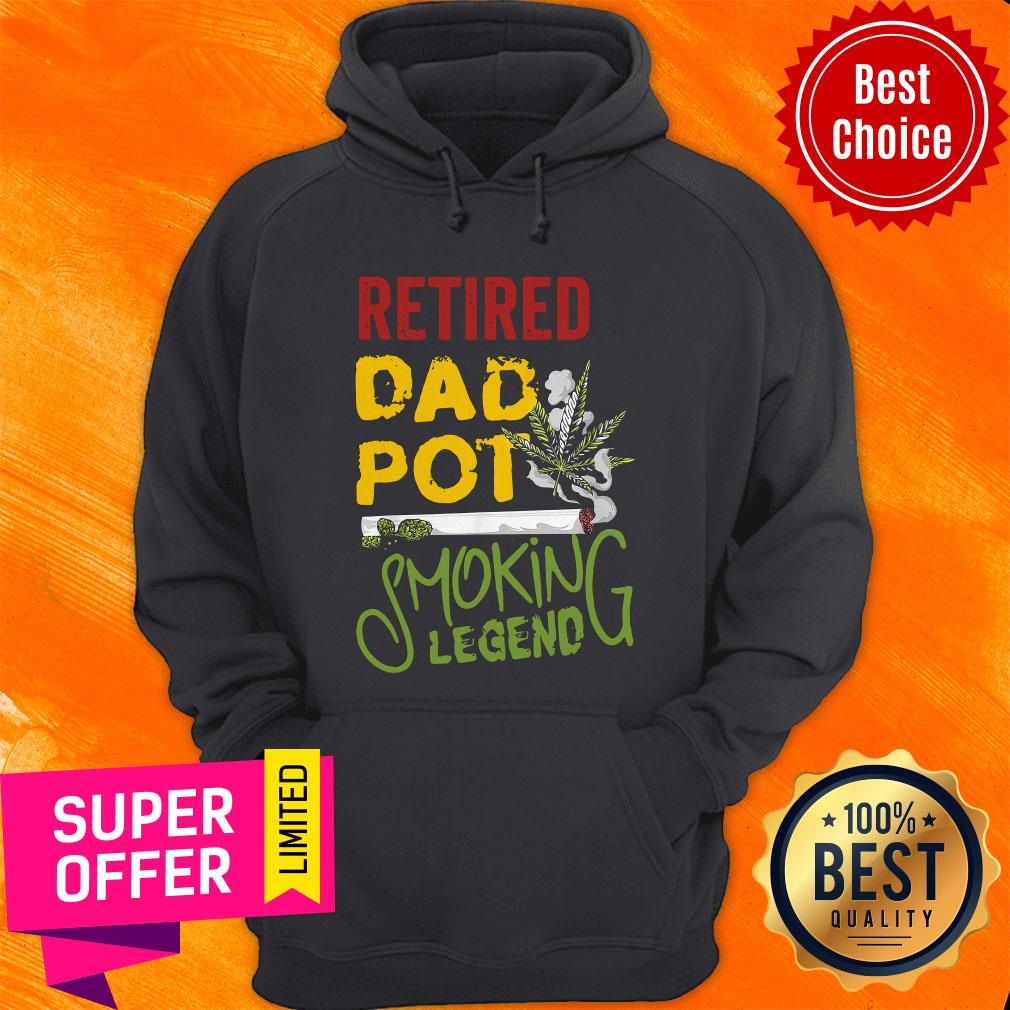 Premium For A Retired Dad Pop Weed Cbd Smoking Legend Shirt