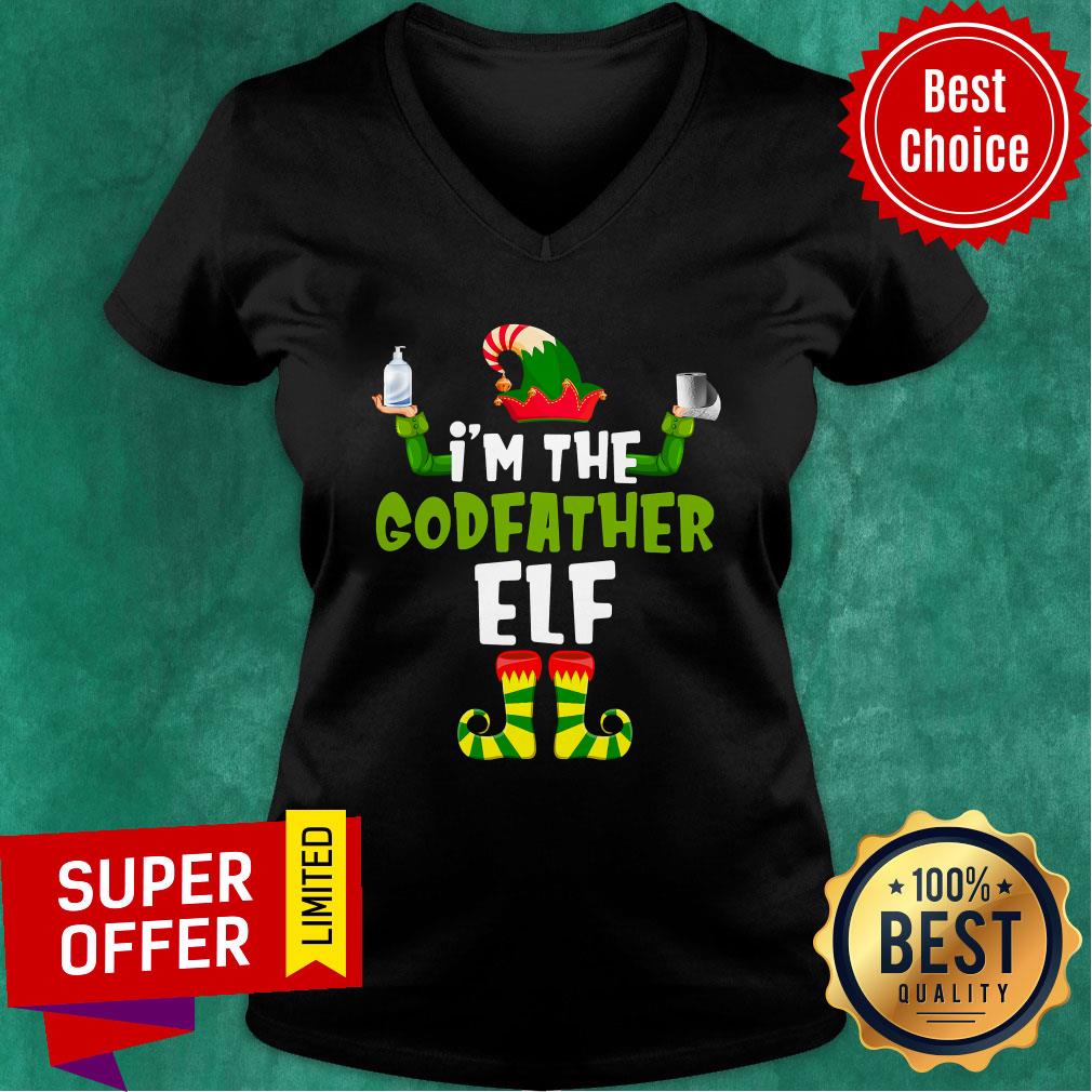 Premium I'm The Godfather Elf Quarantine Matching Christmas Shirt