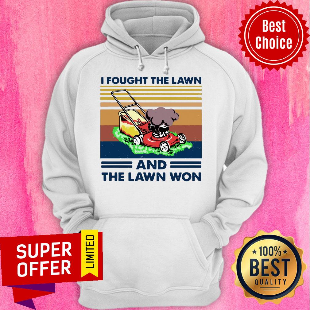 Premium Lawn Mower I Fought The Lawn And The Lawn Won Vintage Shirt