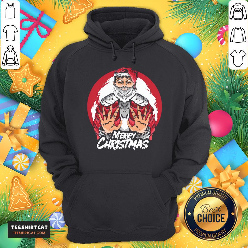 Premium Merry Christmas Santa Claus With White Beard Christmas T-Shirt