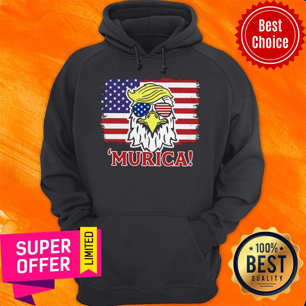 Premium Murica Trump Eagle American Flag 4th July Shirt