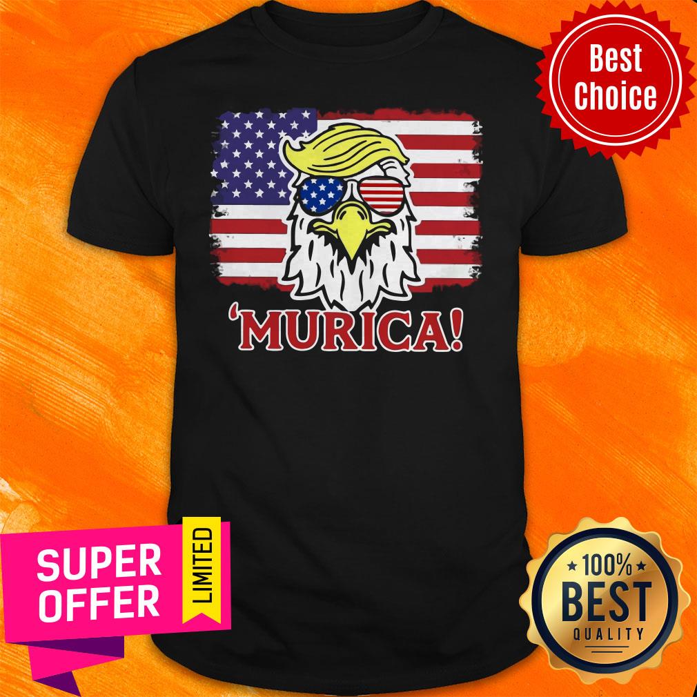 Premium Murica Trump Eagle American Flag 4th July Shirt