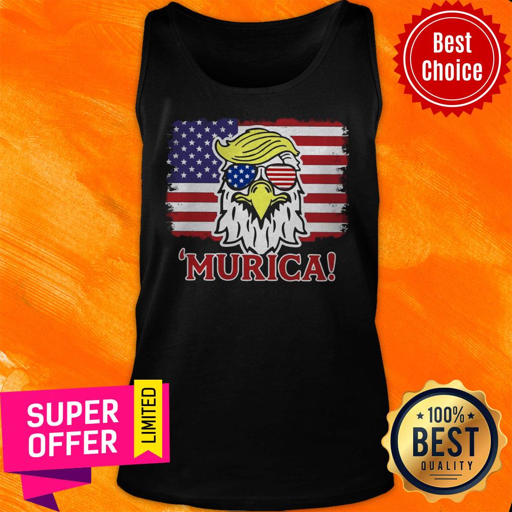 Premium Murica Trump Eagle American Flag 4th July Shirt