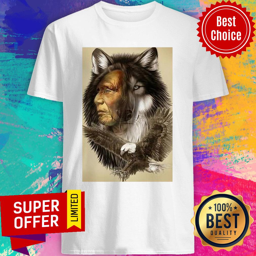 Premium Native Wolf Eagle Shirt
