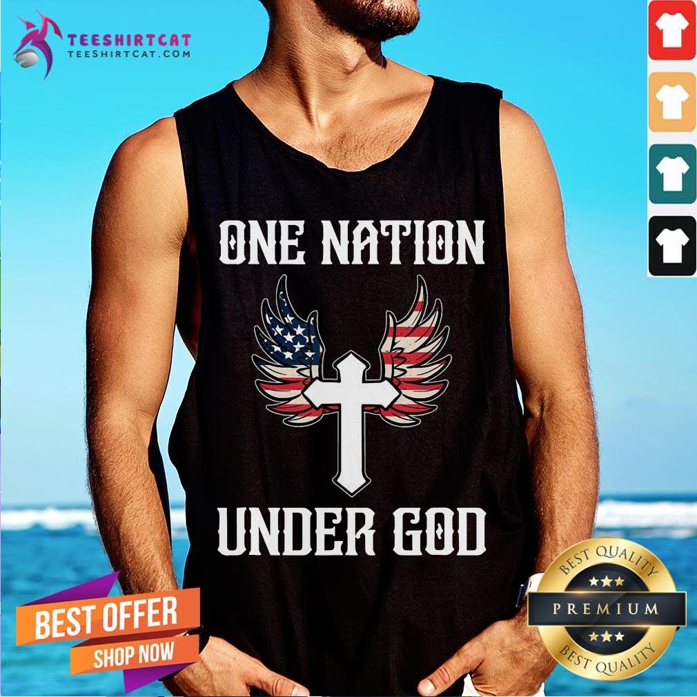 Premium One Nation Under God American Flag Christian Shirt