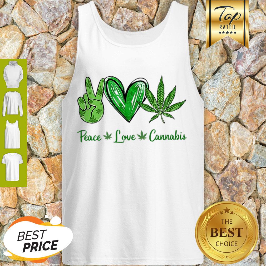 Premium Peace Love Cannabis Shirt
