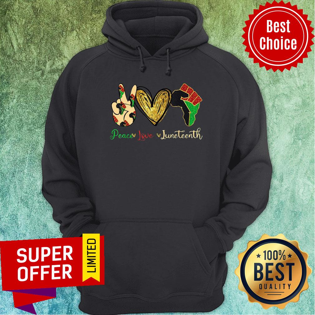 Premium Peace Love Juneteenth Mexican Flag Shirt