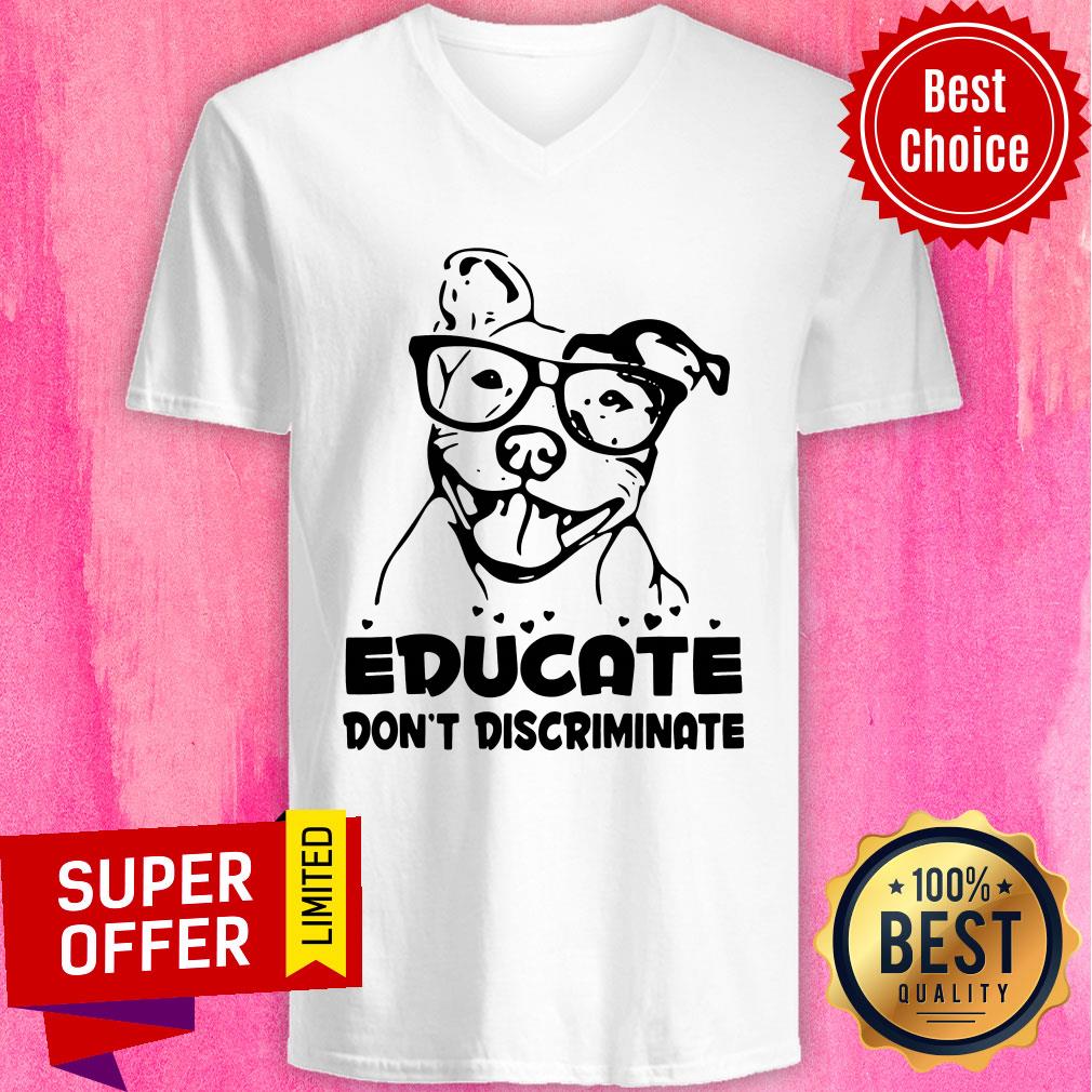 Premium Pitbull Educate Don't Discriminate Shirt