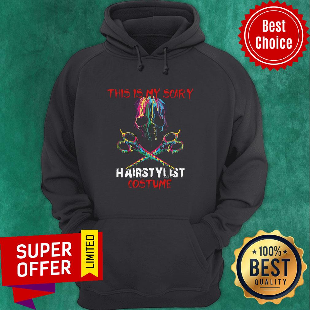 Premium Skull This Is My Scary Hair Stylist Costume Halloween Shirt