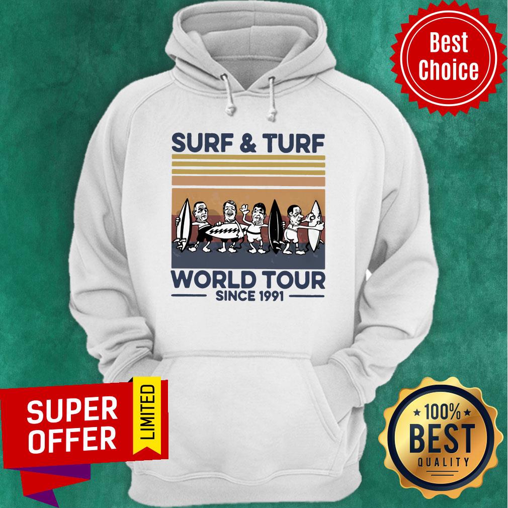 Premium Surf And Turf World Tour Since 1991 Vintage Retro Shirt