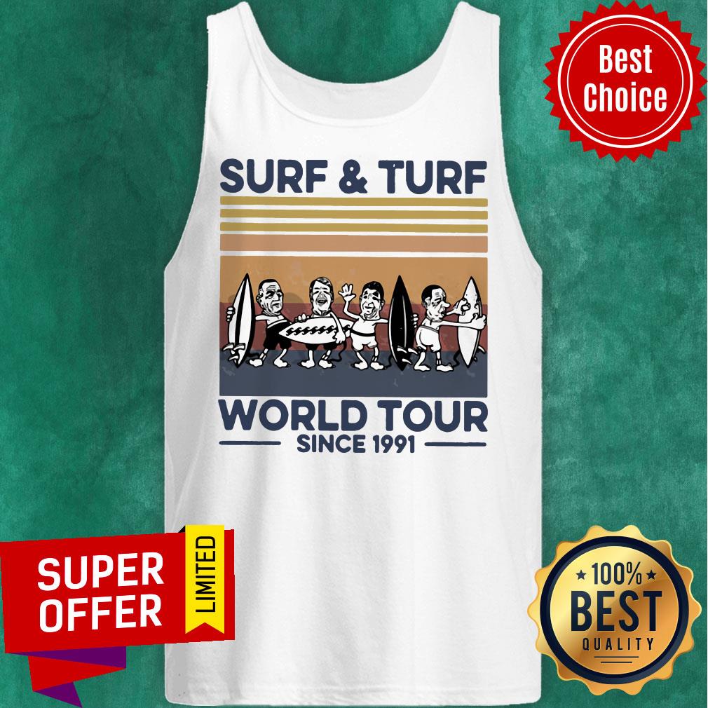 Premium Surf And Turf World Tour Since 1991 Vintage Retro Shirt