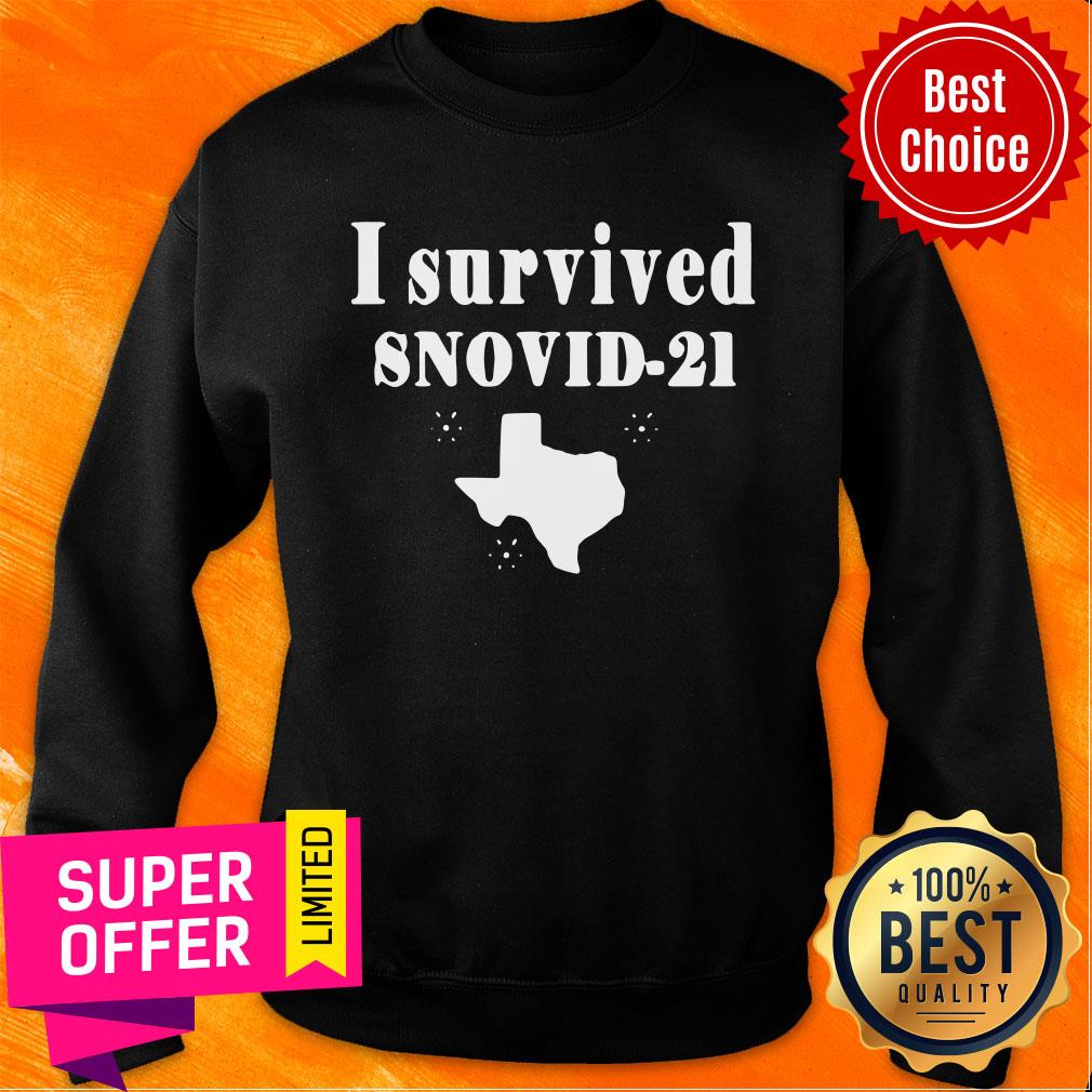 Premium Texas I survived Snovid 2021 Shirt