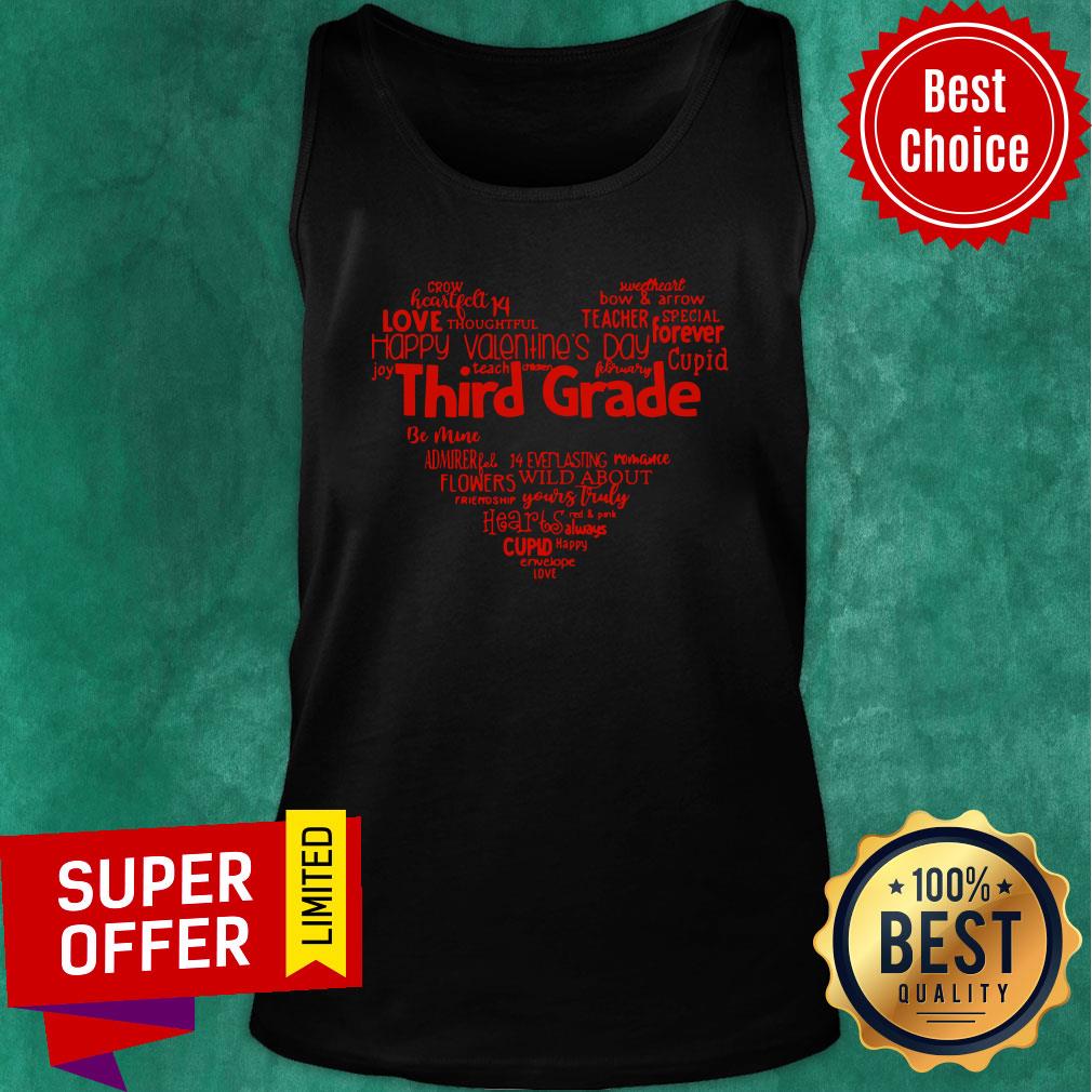 Premium Third Grade Valentine Heart Sky Shirt