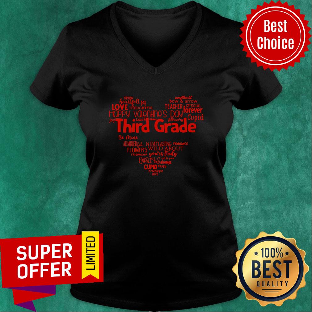 Premium Third Grade Valentine Heart Sky Shirt
