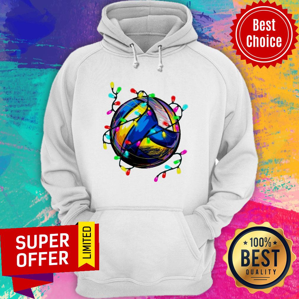 Premium Volleyball Lights Christmas Shirt