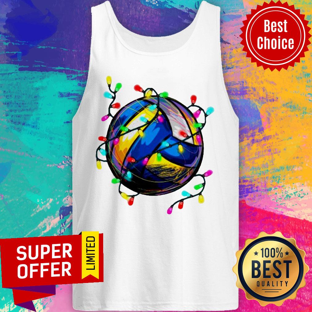 Premium Volleyball Lights Christmas Shirt