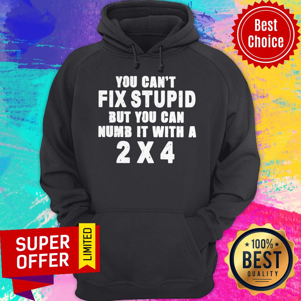 Premium You Can’t Fix Stupid But You Can Numb It With A 2×4 Shirt