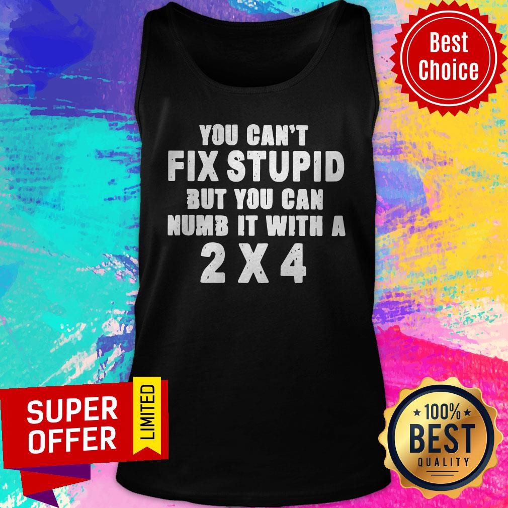 Premium You Can’t Fix Stupid But You Can Numb It With A 2×4 Shirt