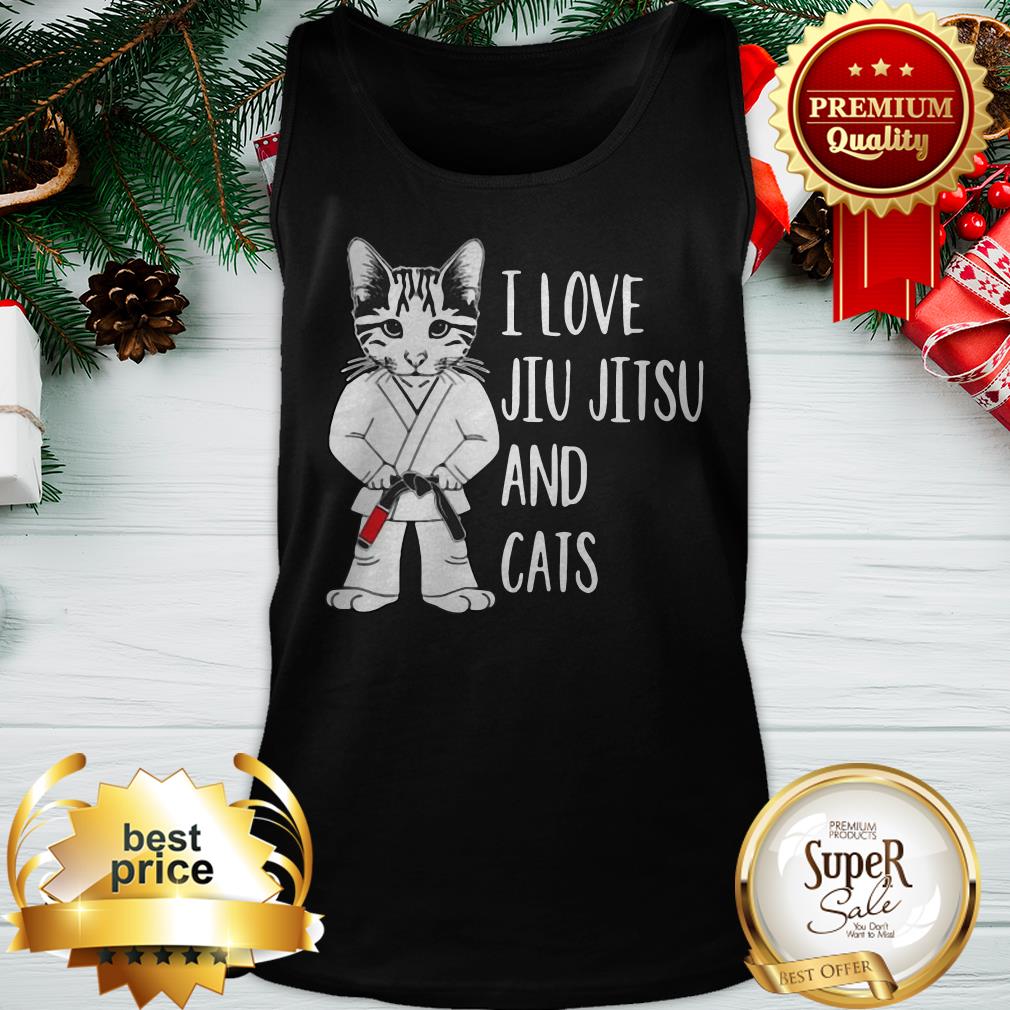Pretty I Love Jiu Jitsu And Cats Shirt