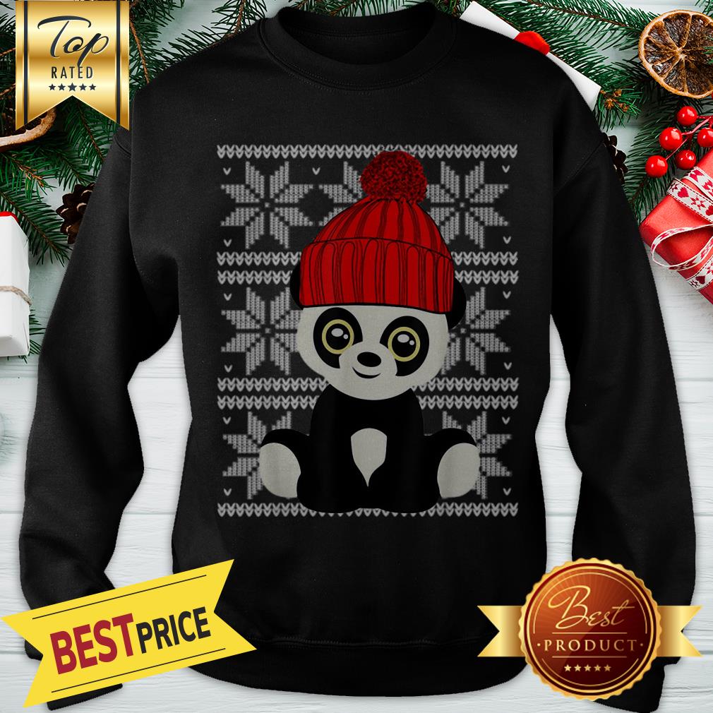 Pretty Panda Santa Ugly Christmas Shirt