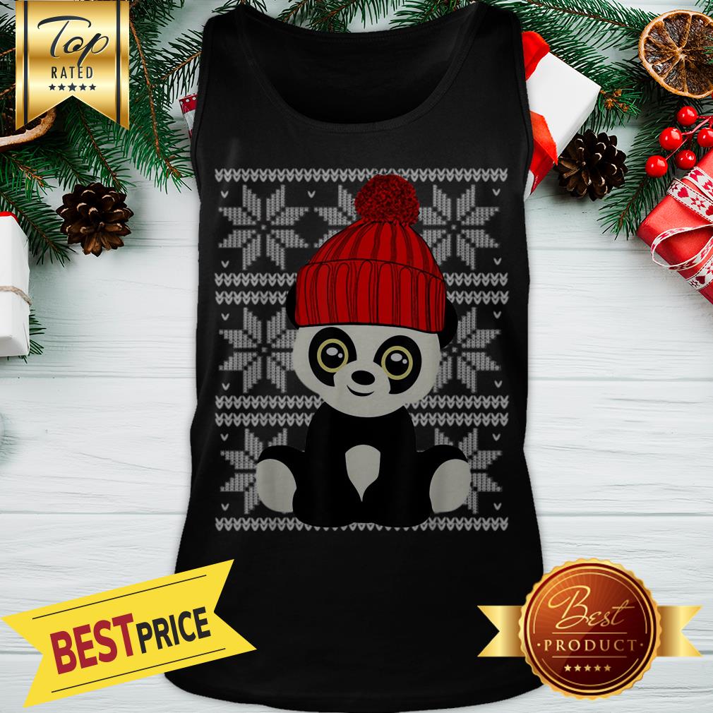 Pretty Panda Santa Ugly Christmas Shirt