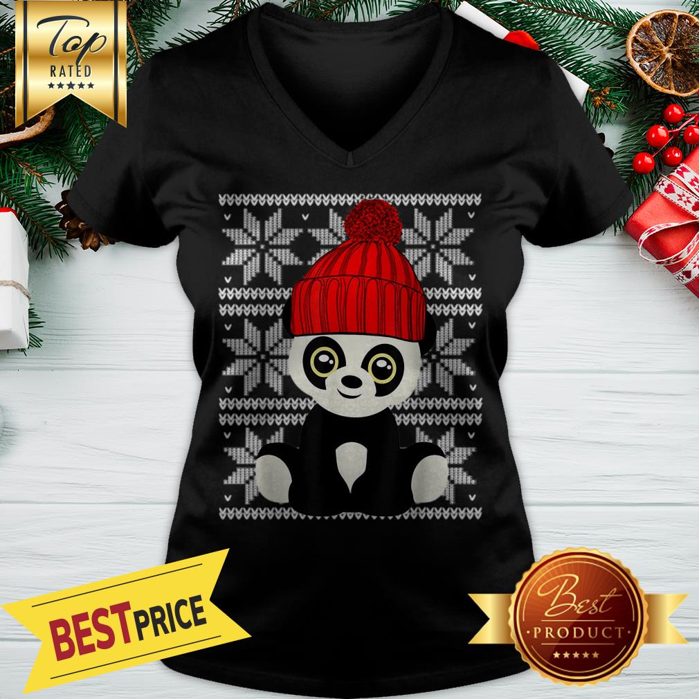 Pretty Panda Santa Ugly Christmas Shirt