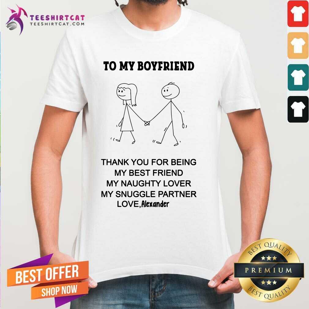 Pretty Thank You For Being My Best Friend Boyfriend Shirt