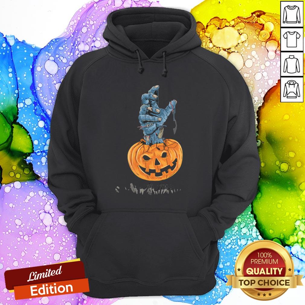 Pumpkin Zombie Hand Halloween Day Shirt