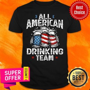 All American Drinking Team USA Flag Shirt