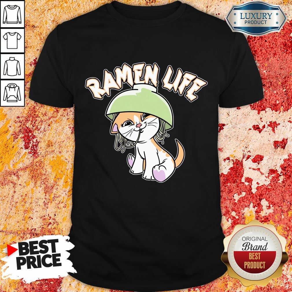 Ramen Life Cat Noodles Japan Kawaii Otaku Shirt