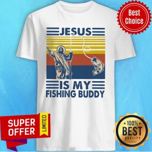 Awesome Jesus Is My Fishing Buddy Vintage Shirt