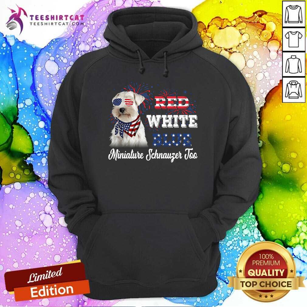 Red White Blue Miniature Schnauzer Joo Shirt