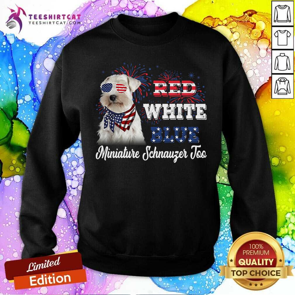 Red White Blue Miniature Schnauzer Joo Shirt