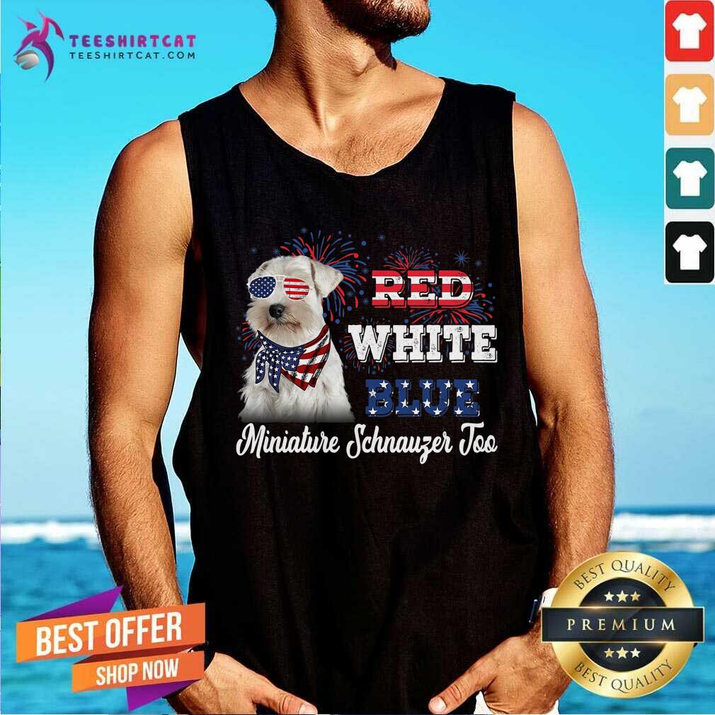 Red White Blue Miniature Schnauzer Joo Shirt