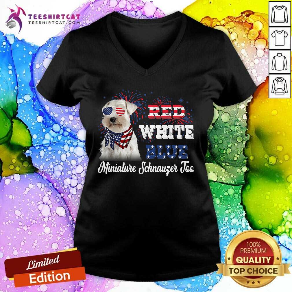 Red White Blue Miniature Schnauzer Joo Shirt