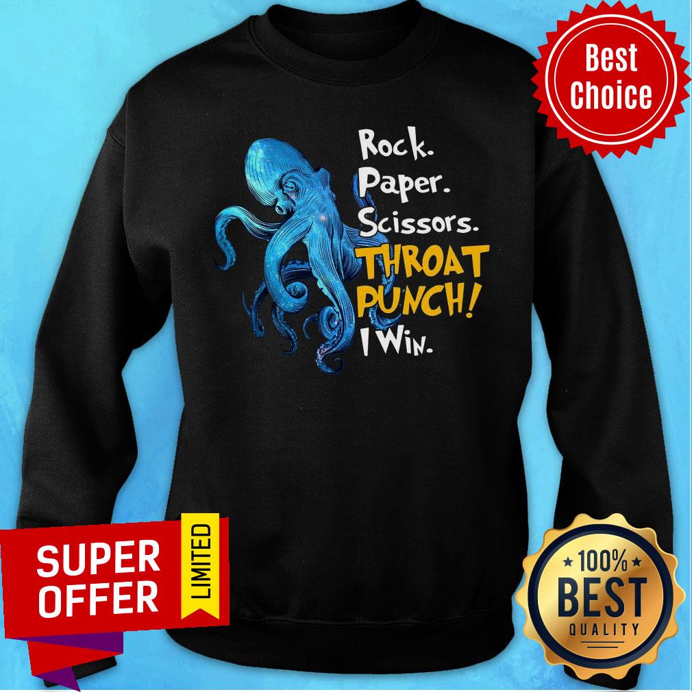 Rock Paper Scissors Throat Punch I Win Shirt