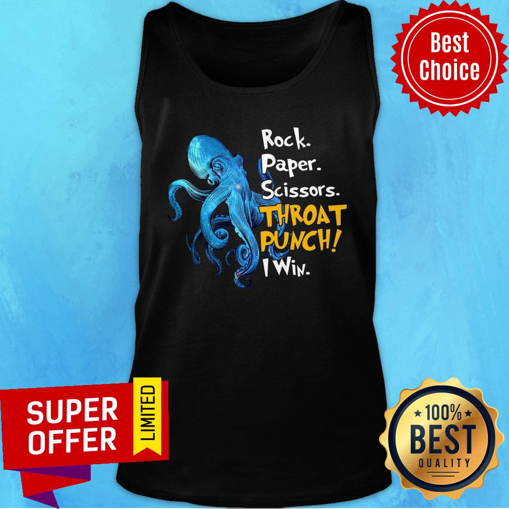 Rock Paper Scissors Throat Punch I Win Shirt