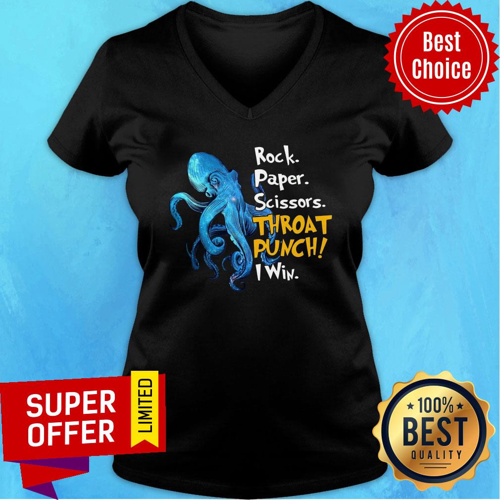 Rock Paper Scissors Throat Punch I Win Shirt