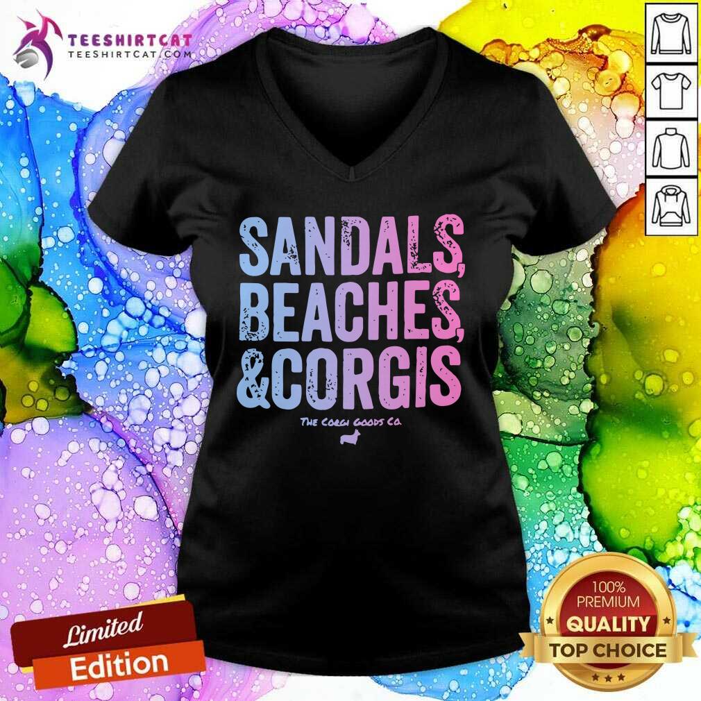 Sandals Beaches And Corgis The Corgi Goods Co Shirt