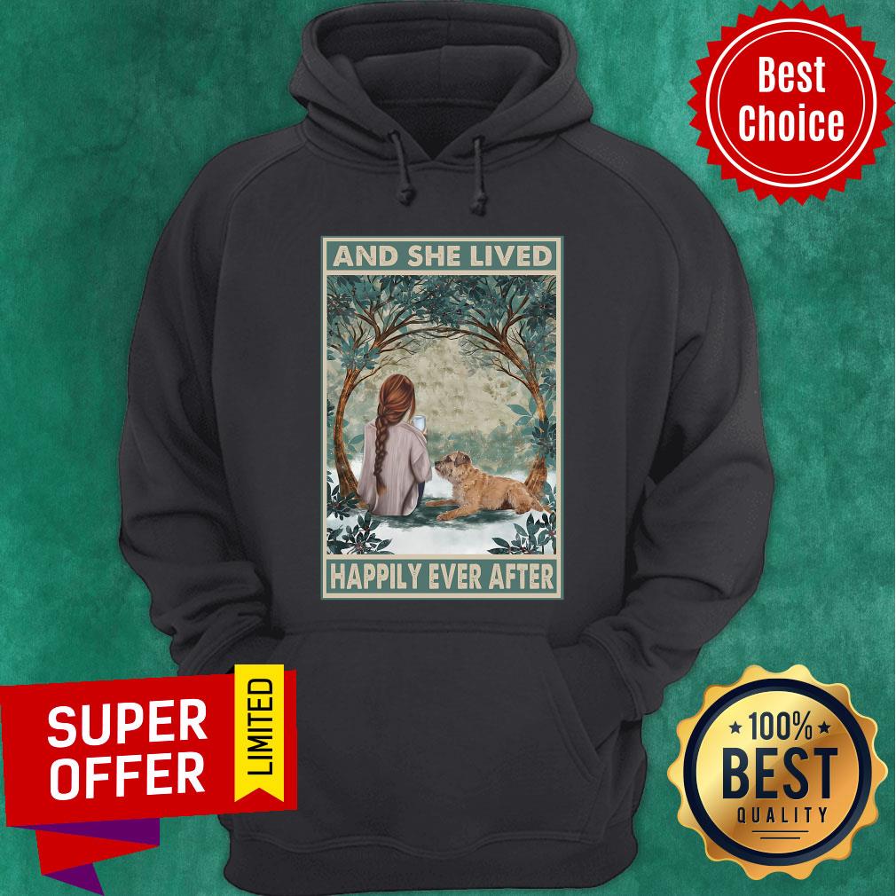 She Lived Happily Ever After Gold Dog Shirt
