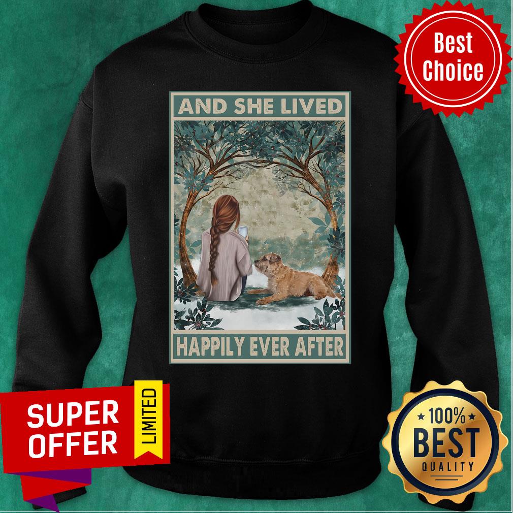 She Lived Happily Ever After Gold Dog Shirt