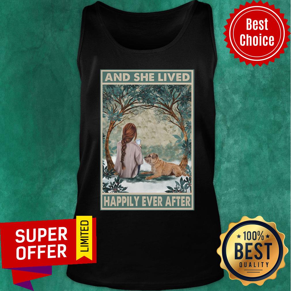 She Lived Happily Ever After Gold Dog Shirt