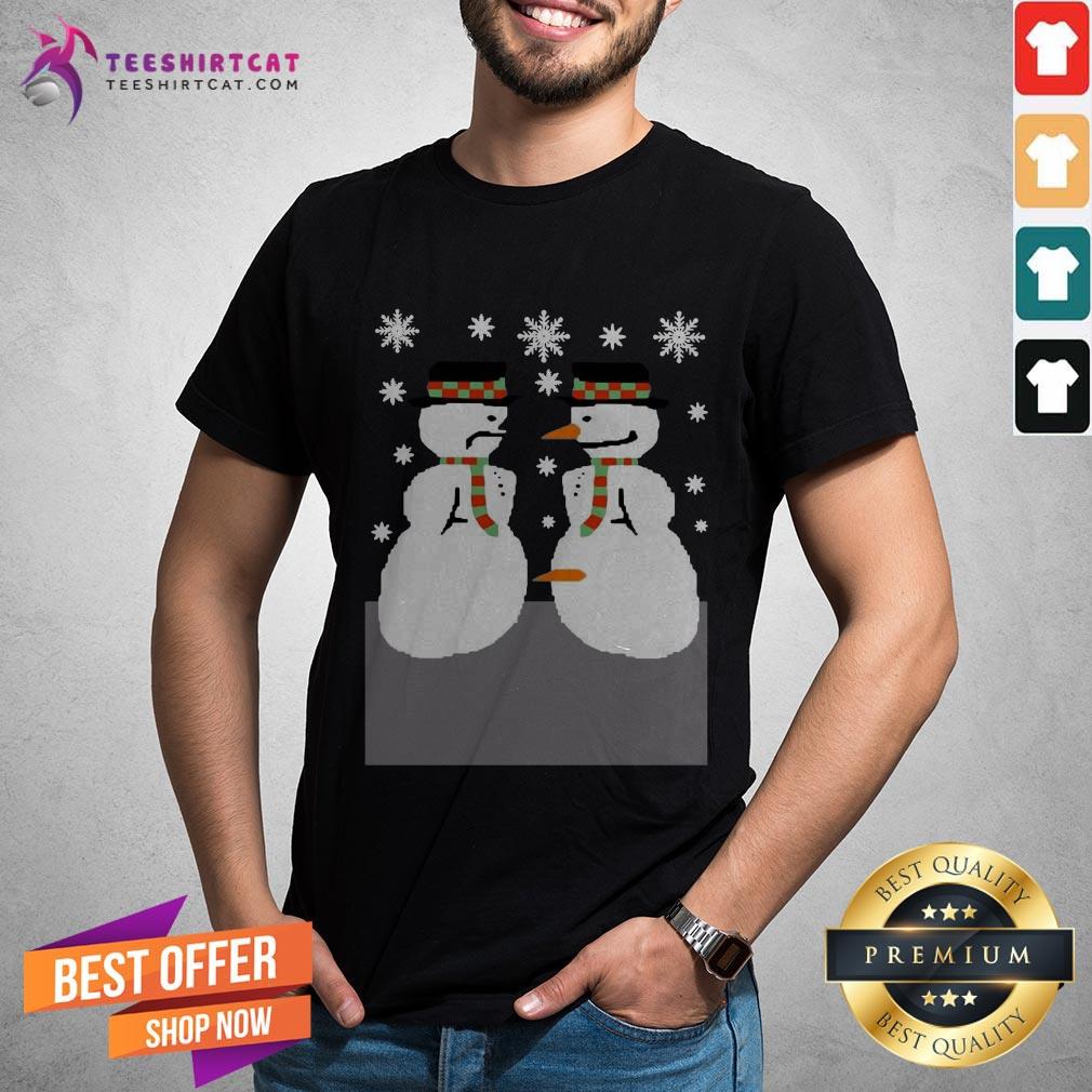 Snowman Nose Thief Ugly Christmas Shirt