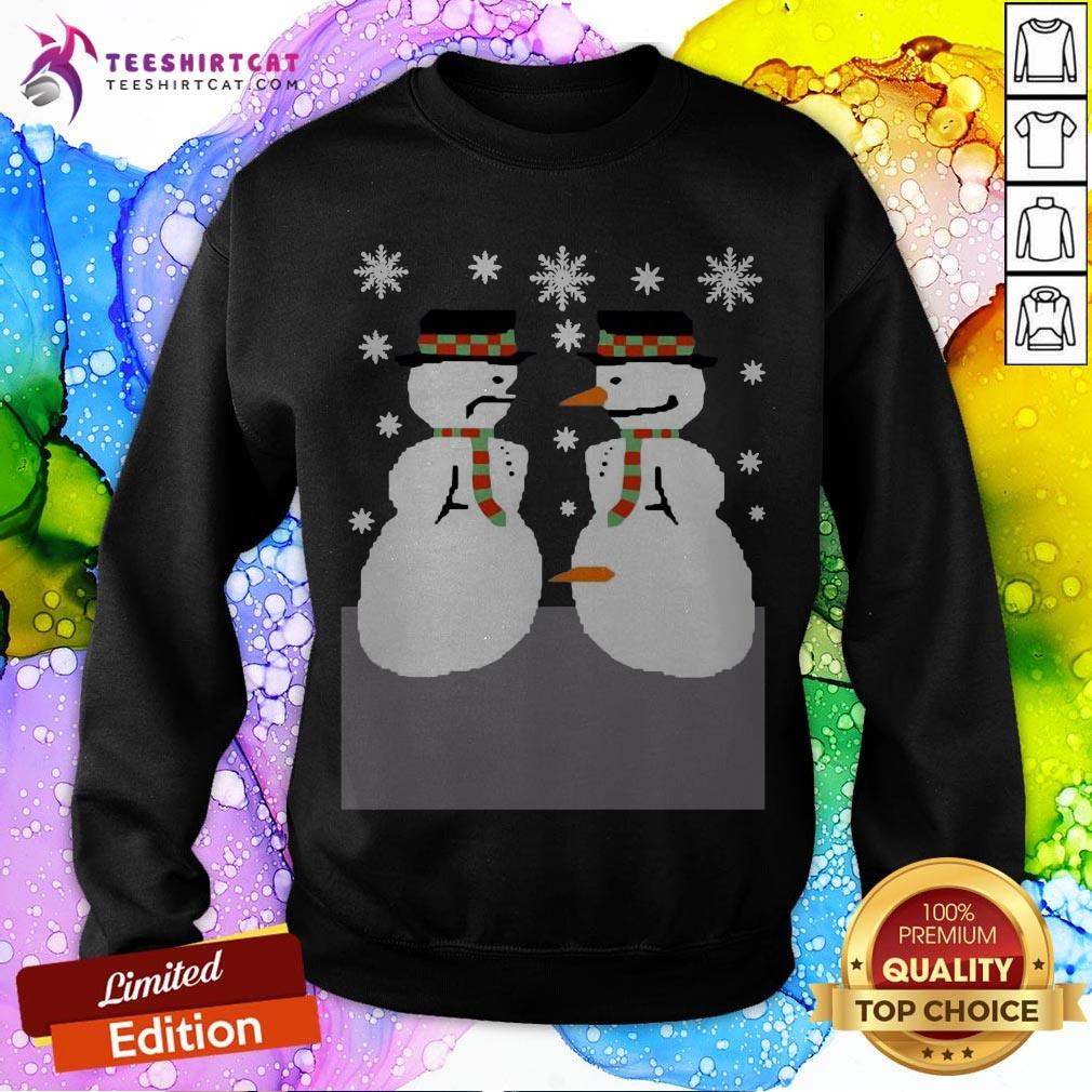 Snowman Nose Thief Ugly Christmas Shirt