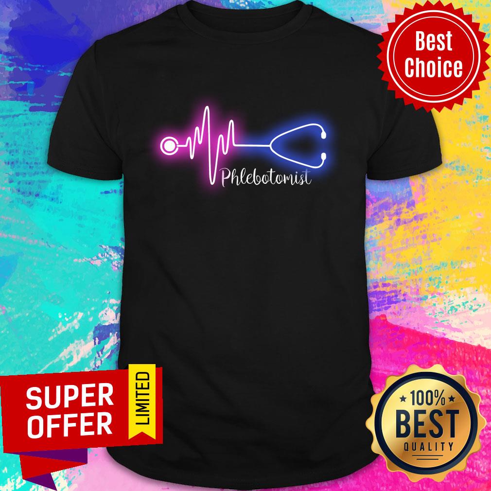 Stethoscope Heartbeat Phlebotomist Shirt